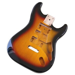 BC023：エレクトリックギター ボディ diy ギターポプラウッド 赤 青 サンバーストカラー ギターバレル