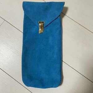 唯一無二　超レアCharvet(シャルベ) SUEDE SLIPPER スエードスリッパ用保存袋　ブルー系