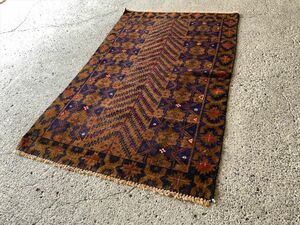 185×110cm アフガニスタン・ヘラート・ザッカン産 絨毯 ラグ アンティーク家具 マジック カーペット 02AOBRL220808004D