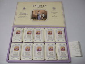 ヤードレー ロンドン イングリッシュ ラベンダー ラグジュアリー ソープ 石鹸　10個セット 100g×10 YARDLEY LAVENDER SOAP レトロ　英国製