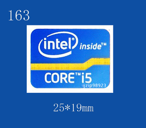 即決163【 intel Core i5 】(大)エンブレムシール追加同梱発送OK■ 条件付き送料無料