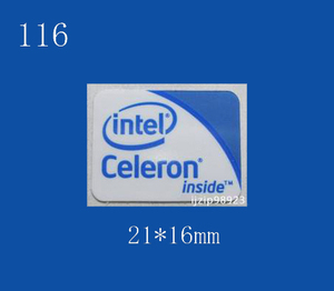 即決116【 intel Celeron 】エンブレムシール追加同梱発送OK■ 条件付き送料無料