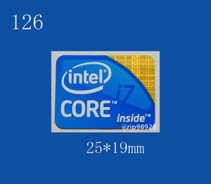 即決126【 Intel Core i7 】エンブレムシール追加同梱発送OK■ 条件付き送料無料
