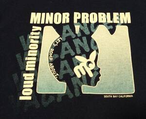 【送料無料】 minor problem マイナープロブレム Tシャツ ネイビー 紺 メンズ Mサイズ 未使用