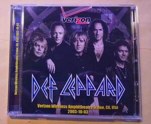 ♪即決/2CD/DEF LEPPARD(デフ・レパード)Verizon Wireless amphitre Lrvine, CA, USA 2003-10-03/ブートレッグ盤