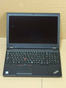 ジャンク Lenovo ThinkPad P50 第6世代 Core i7 6820HQ Quadro 通電可 ビープ有 画面表示無し 外観OK youtube 修理