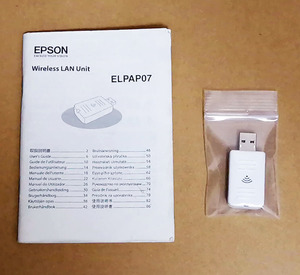 [送料無料!] EPSON ELPAP07 プロジェクター 無線LANユニット (MODEL: WN7512BEP) 中古品 エプソン USBタイプ