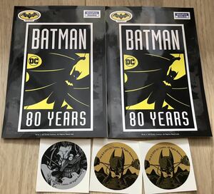 Sho Pro Books BATMAN DAY 2019 キャンペーン バットマン80周年ロゴオリジナルステッカー 5枚セット アメコミ