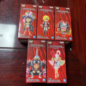 ワンピース ワールドコレクタブルフィギュア FILM RED 全5種セット film red 劇場版 ワーコレ