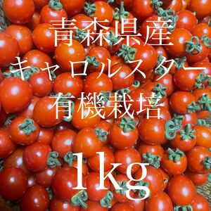 ミニトマト　1kg 青森県産　有機栽培　キャロルスター　プチトマト