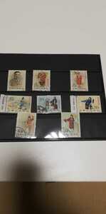 @@@◆中国切手1962年梅蘭芳舞台芸術8種完/消印あり(紀94)◆