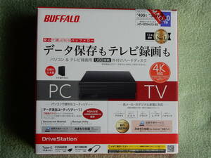 新品未使用外付けHDD　バッファロー　4TB　「HD-EDS4U3-BE」　・BUFFALO　外付けハードディスク　未開封品