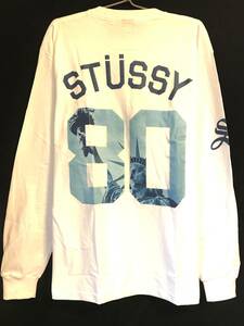 送込/新品【L】Stussy ステューシー☆Liberty ８０☆ロング Tシャツ(W)/ストリートファッション 