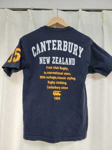 【送料無料】 Canterbury カンタベリー Tシャツ メンズ L ネイビー 半袖Tシャツ 