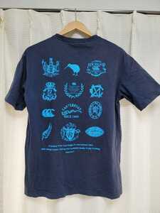 【送料無料】 Canterbury カンタベリー Tシャツ メンズ L ネイビー 背面ロゴ