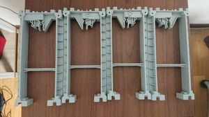 プラレール 旧懸垂式モノレール用橋脚(４本) レア メンテナンス済 中古 同梱可！