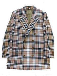 バーバリー BURBERRY ×ヴィヴィアンウエストウッド ヴィンテージチェック柄 ダブルブレスト ジャケット アウター
