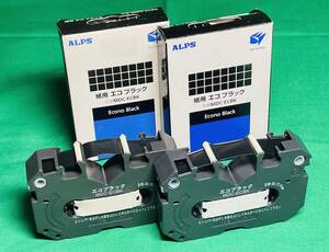 アルプス電気 MDインクカセット 紙用 エコ・ブラック2個 未使用品 ALPS
