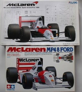 1/20 Mclaren MP4/5 Spain GP 1989 + Mclaren MP4/8 FORD (MP4/8用スポンサーデカール付き) (2台セット)