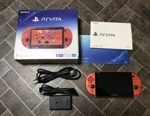 SONYソニー　PlayStation Vita PS Vita PCH-2000 オレンジ　箱説明書付き