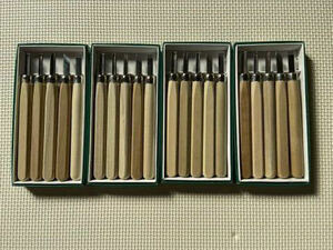 彫刻刀　紙箱　5本組　4セット　工作学習　シンプル　切れる　鋼　送料無料