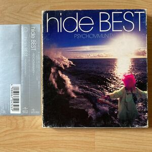 hide BEST PSYCHOMMUNITY X JAPANのギタリスト 初回限定盤 帯 スリーブケース フォトブック付き ピンクスパイダー Rocket Dive等収録