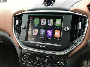 マセラティ ギブリ／クアトロポルテ 2014-2016　ワイヤレス Apple Carplay／Android Auto アップグレードアダプター レトロフィットキット