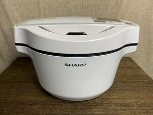 美品 SHARP シャープ 水なし自動調理鍋 KN-HW16E-W 2020年製 ヘルシオ ホットクック ホワイト 1.6L★保証有（管理ID：4223）