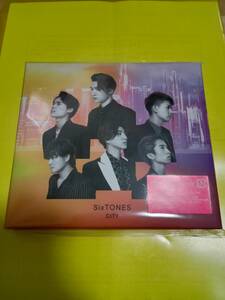 SixTONES　CITY(初回盤Ｂ)CD＋Blu-ray　新品同様　アルバム　最終
