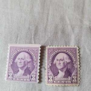 アメリカの切手　２枚