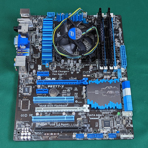 ASUS P8Z77-V + Intel Core i7 3770K + Corsair VENGEANCE 16GB(8GBx2) +純正クーラー[USED品]