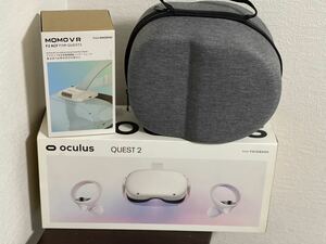 Oculus Quest2 オキュラスクエスト2 VRゴーグル 128GB &MOMO VR QUEST2&Oculus Quest 2 ヘッドセット/コントローラー対応 キャリングケース