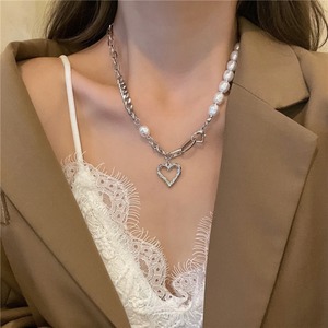 真珠 ハート ネックレス　大人 かわいい シンプル 大人デザイン 新品