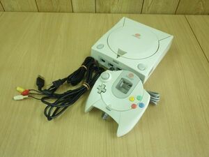 動作保証■SEGA セガ Dreamcast ドリームキャスト ゲーム機本体セット 電源ケーブル/接続ケーブル/コントローラ付 HKT-3000■2