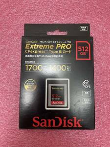 #Y00054 SANDISK CFexpress TypeBカード 512GB SDCFE-512G-JN4IN