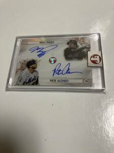 Topps 2022 PRISTINE PIAZZA&ALONSO dual auto /25 マイク・ピアザ ピート・アロンソ コンボサイン 25枚限定 mets メッツ デュアル 