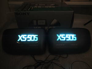 ソニー XS-505 置き型 スピーカー イルミネーション SONY 旧車 当時物 LEDイルミ 電球色 昭和レトロ KENWOOD ロンサムカーボーイ