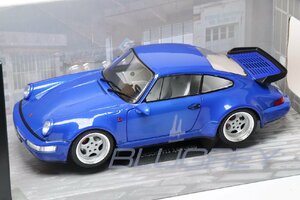 【アウトレット】ソリド 1/18 ポルシェ 911（964）ターボ 1990 エレクトリック・ブルー Solido PORSCHE 911 TURBO 3.6 ELECTRIC BLUE