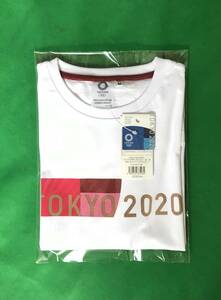 【送料無料/新品】東京オリンピック Tシャツ Ｍサイズ 紅色 東京 2020 エンブレム