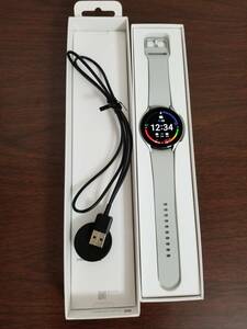 574【超美品】Samsung Galaxy Watch4 (6HRF) LTE eSIMモデル (第4世代, 44mm) 16GB SM-R875F 2022年 SM-R875FZSAKDI Silver Apple・iphone