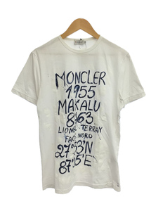 MONCLER◆Tシャツ/L/コットン/WHT/MAGLIA T-shirts/ヒマラヤ登頂記念