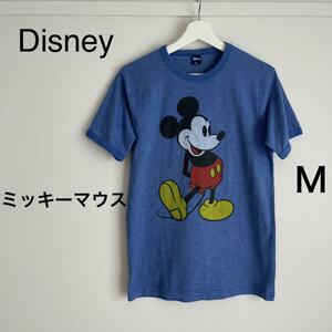 Disney ミッキーマウス 半袖Tシャツ M プリントカットソー