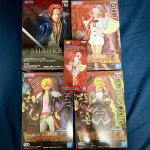 【即決】ワンピース FILM RED ナムコ限定 シャンクス DXF ウタ ゾロ サンジ ワーコレ ウタ GRANDLINE フィギュア 5点セット★namco