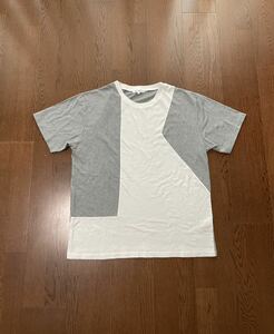 送料込 タケオキクチ THA SHOP TK 半袖Tシャツ メンズ L 白地グレー系ストライプ 