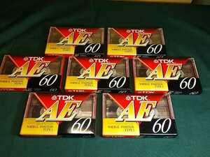 新品 TDK AE-60A カセットテープ 7本セット 180円/1本あたり