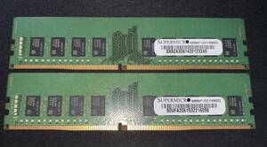 SAMSUNG デスクトップ RAM DDR4-2166Mhz 32GB(16GB×2枚) メモリ　動作確認済　完動品