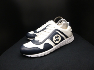 ◆本物保証◆グッチ◆GUCCI◆2021年完売モデル◆メンズ/インターロッキング/スニーカー/レザー/シューズ/靴/白黒/26.5~27㎝★☆良品☆★