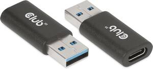 Club 3D USB 3.2 Gen1 Type A to USB 3.2 Gen1 Type C オス / メス アダプタ (1119