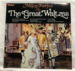 英RCA CDS1095●ミリザ・コルジャス「グレート・ワルツ」●英国プレス LP 激レア 