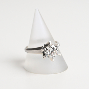 ダイヤリング 約7.9g 1.3ct ダイヤモンド プラチナ/Pt900 17号 指輪 白金 造幣局 一粒 リング ジュエリー アクセサリー アンティーク